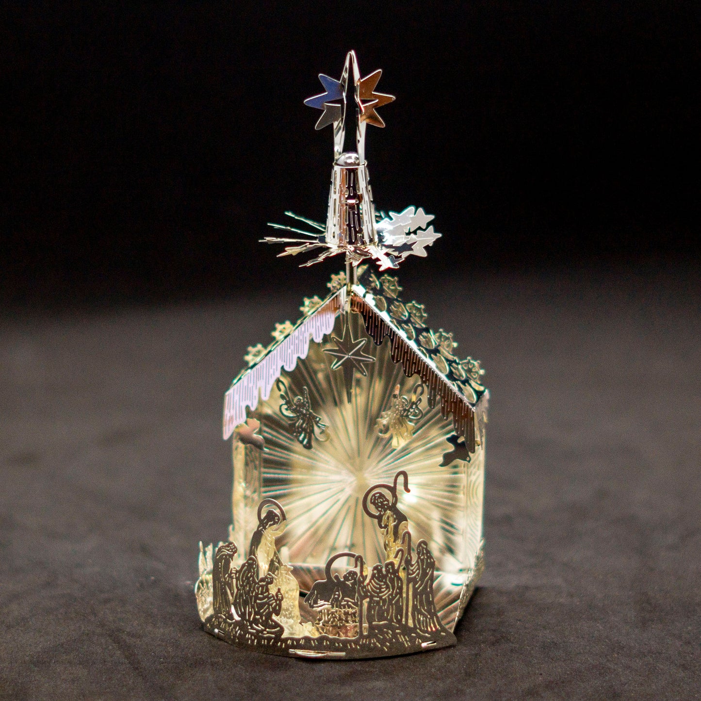 Precious Metal: Teelichthalter Krippe, Silber - Casa-Millefiori