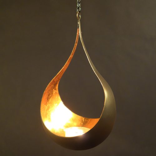 illoomi Leuchtschale zum hängen Blattkupfer klein - Casa-Millefiori