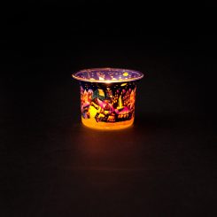 Teelichthalter Millefiori Fimo-Cup Weihnachtsmarkt - Casa-Millefiori