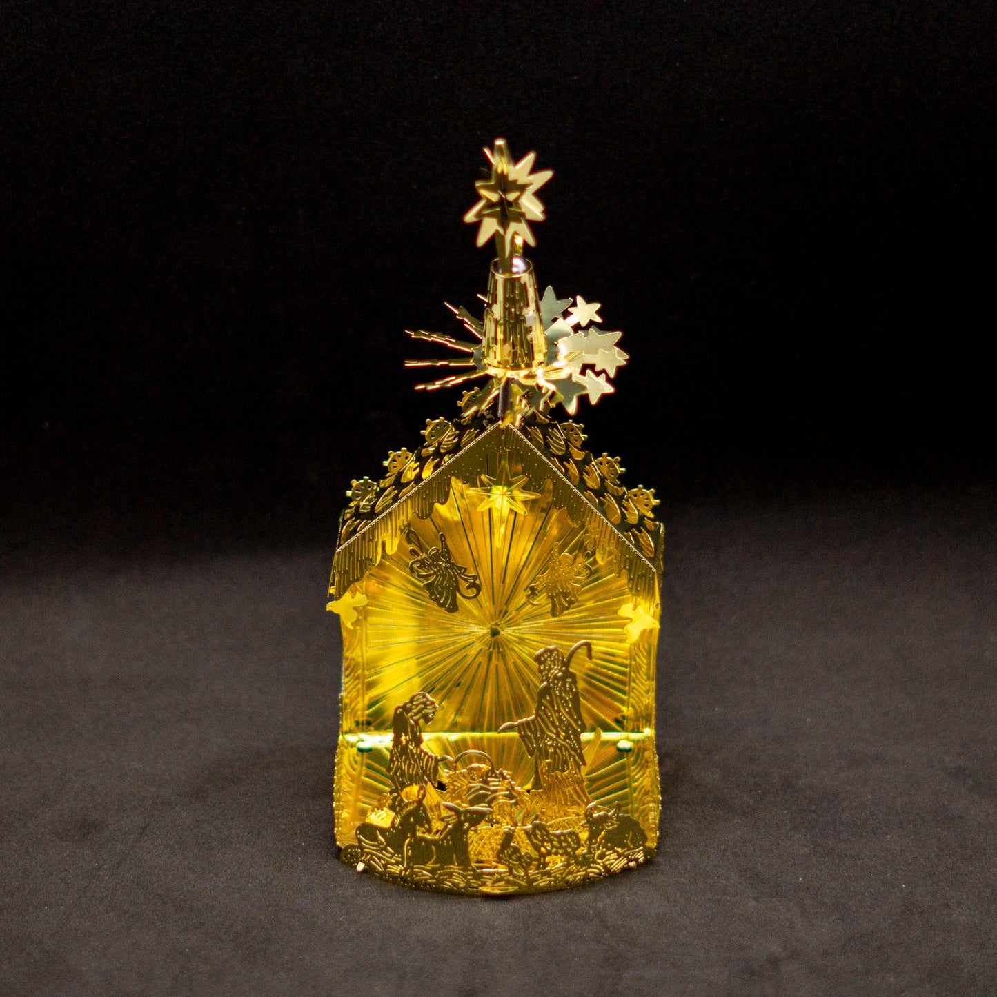 Precious Metal: Teelichthalter Krippe, Gold - Casa-Millefiori