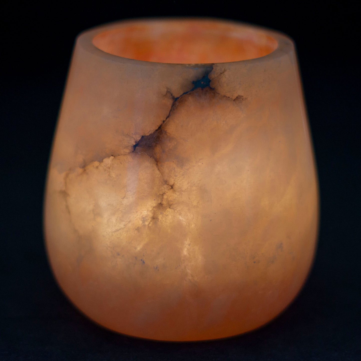 Alabaster Vase Orange