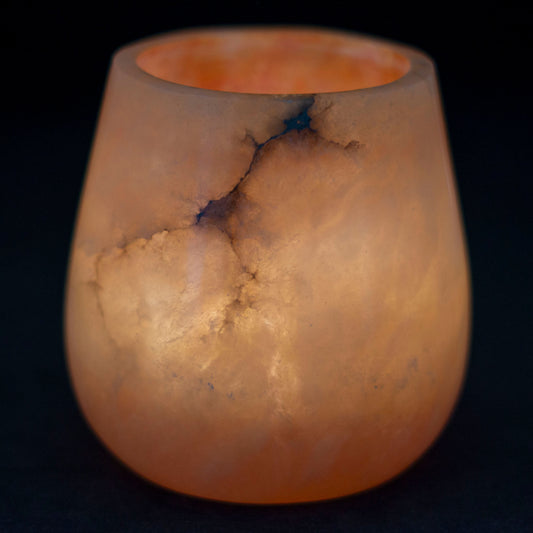 Alabaster Vase Orange