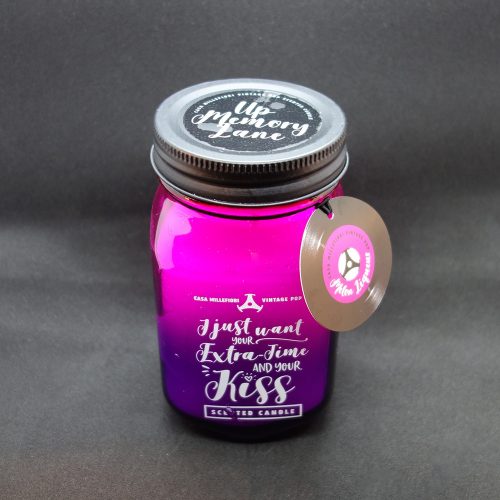 Melon Liqueur Scented Candle in Glass Pink/Purple