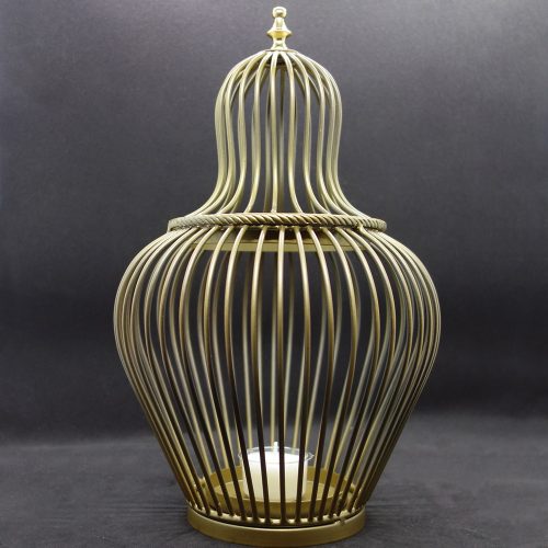 illoomi candle-holder wire basket with lid large