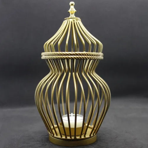 illoomi candle-holder wire basket with lid medium