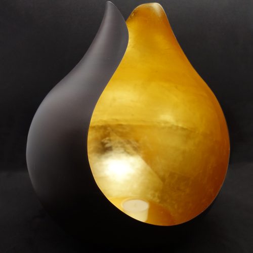 illoomi Candle-Holder raindrop leaf gold (L)