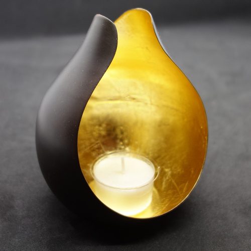 illoomi candle holder raindrop gold leaf (XS)