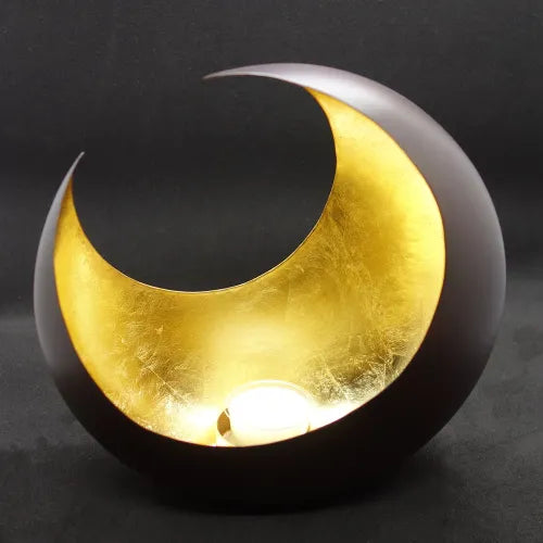 illoomi bol lumineux lune classique feuille d'or grand