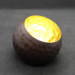 illoomi bol lumineux boule bosselée feuille d'or petit