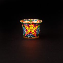 Millefiori Fimo-Cup Stain Glass Old