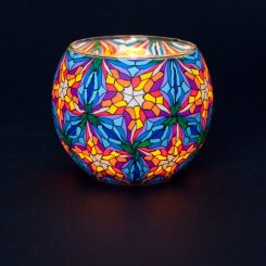 Millefiori Illuminated Glass Stain Glass Old