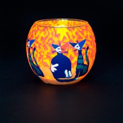 Verre lumineux Millefiori « Chats »