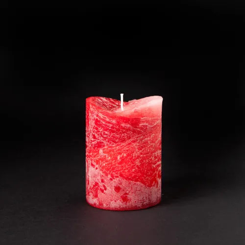 Artisanale V-Top scented candle apple cinnamon; red, small